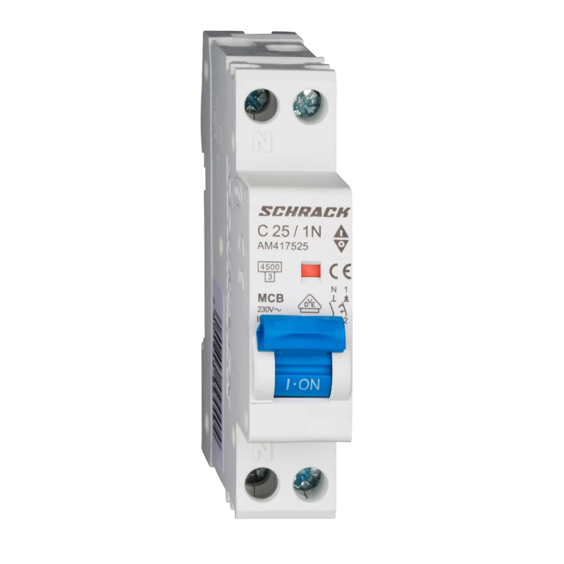 Întreruptor automat AMPARO, 4,5kA, C25A, 1P+N, 1modul [1]