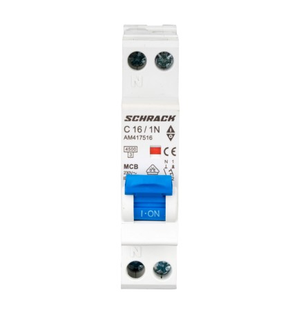 Întreruptor automat AMPARO, 4,5kA, C16A, 1P+N, 1modul [1]