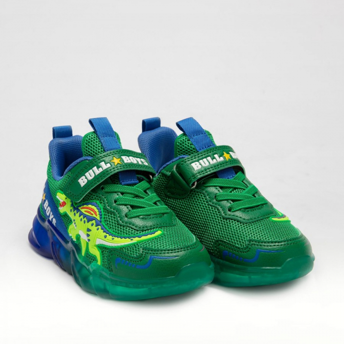 ADIDAȘI CU DINOZAURI ȘI CU LUMINI SPINOSAURUS VERDE [2]