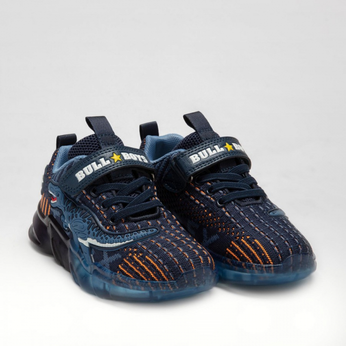 ADIDAȘI CU DINOZAURI ȘI LUMINI T-REX BLEUMARIN [3]