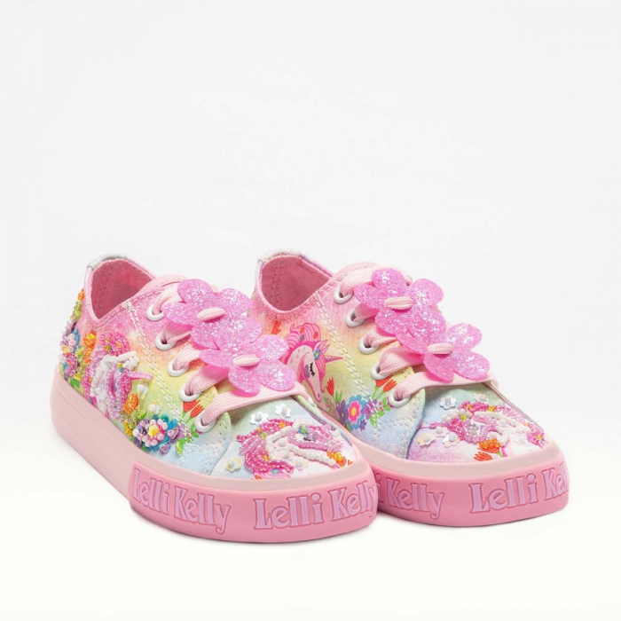 TENIȘI UNICORN FLOWER LOW ROZ [2]