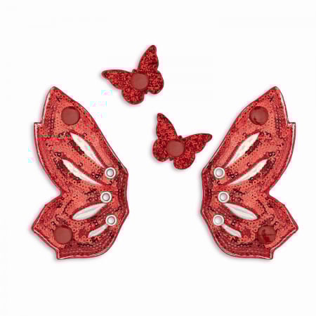 GHETE FAIRY WINGS ROȘU GLITTER [5]