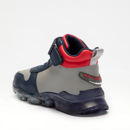 GHETE CU LUMINI T-REX ALBASTRU GRI [3]