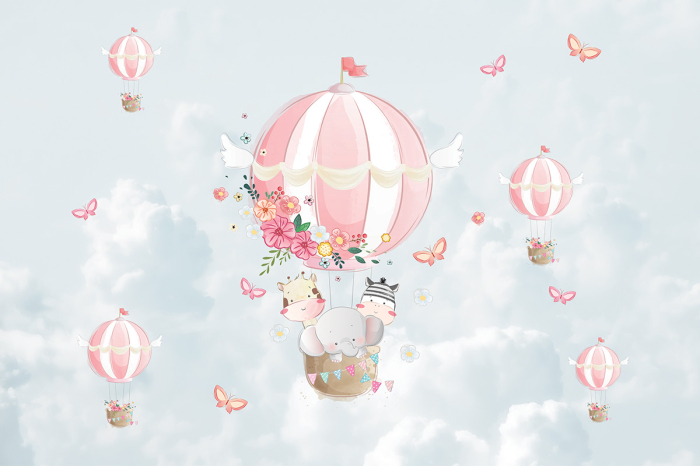 Tapet Air Ballons Festival Pink [3]