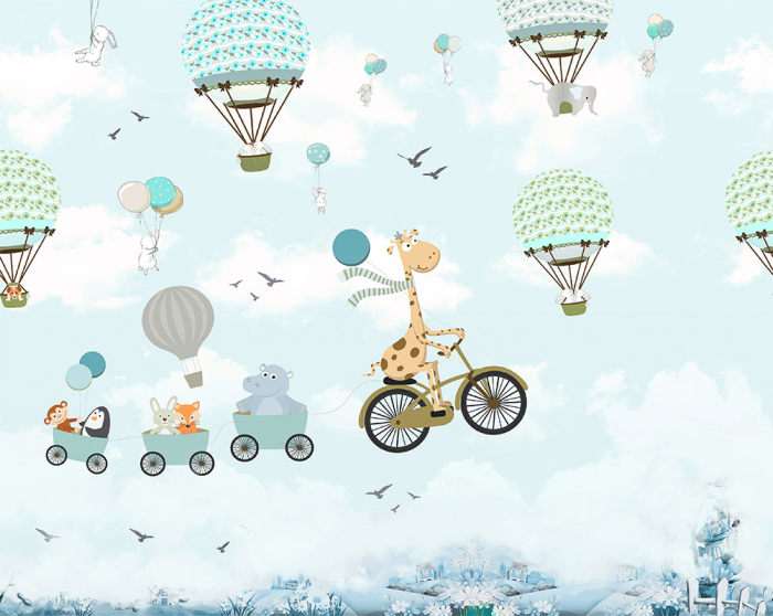 Tapet Animaland Blue [3]