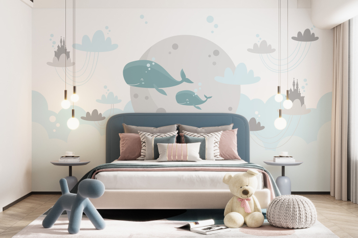 Tapet Blue Whales [1]