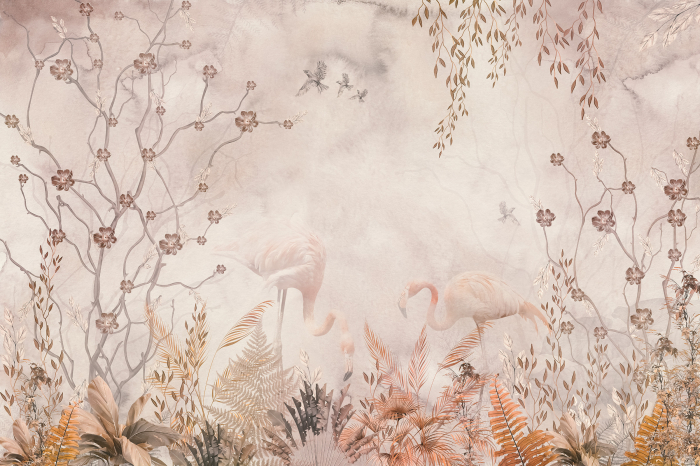 Tapet Flamingo Chat [3]