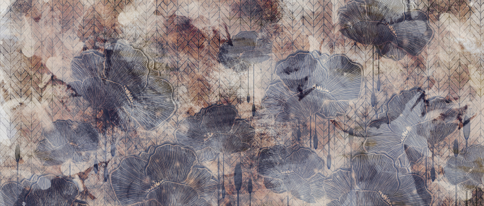 Tapet Flowers Stains [3]