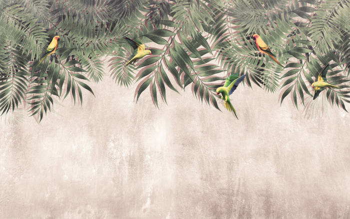 Tapet papagali Parrots Hideaway [3]