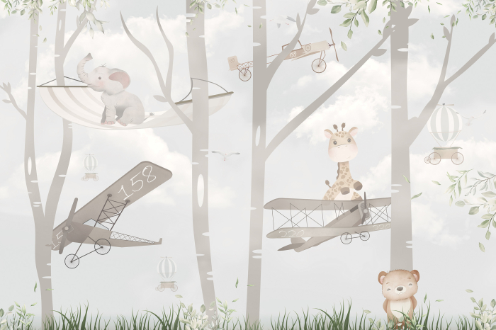 Tapet Planes and Animals [3]