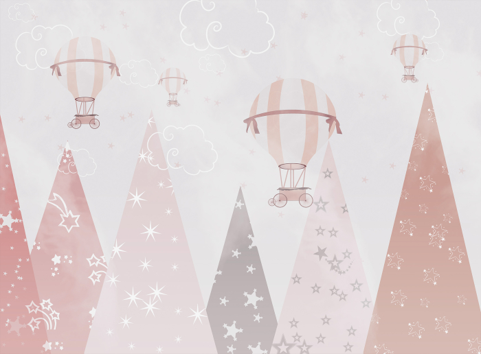 Tapet roz prafuit Pink Atmosphere [3]