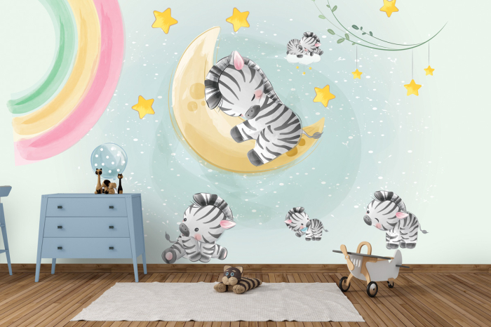 Tapet Tiny Zebras [2]
