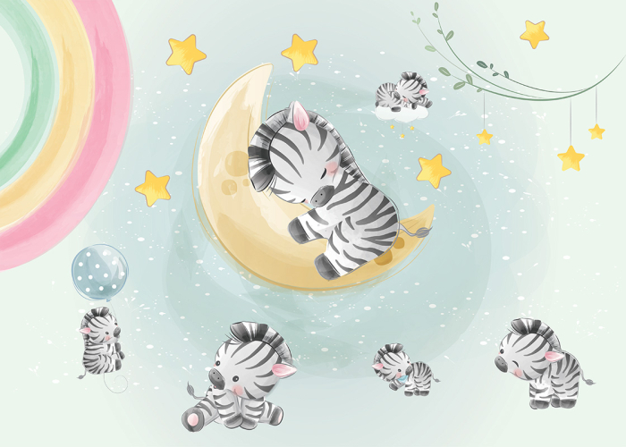 Tapet Tiny Zebras [3]
