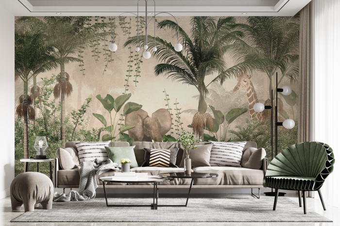 Tapet Tropical Fauna & Flora [1]