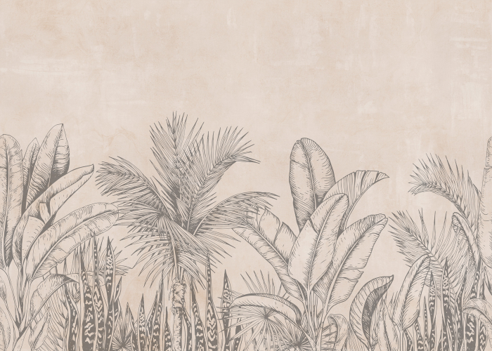 Tapet Tropical Sketch [3]