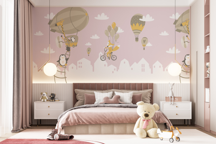Tapet Zeppelin Pink [1]