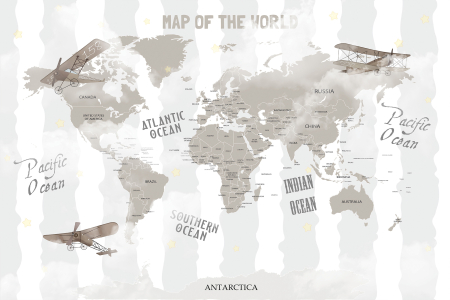 Harta lumii Tapet Flying Around The World [2]