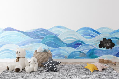 Tapete camera copii - Painted-Waves-109