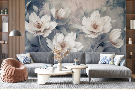 Tapete Mural - Tapet flori mari Deceiving Flowers