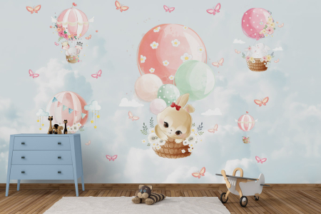 Tapet Hot Air Balloon Friends Race [1]