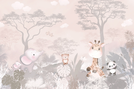 Tapet Jungle Friends [2]