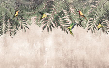 Tapet papagali Parrots Hideaway [2]