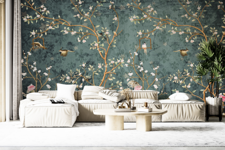 Tapet pasari Birds Garden [1]
