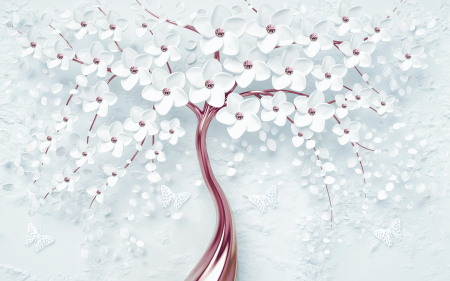 Tapet Porcelain Tree [2]
