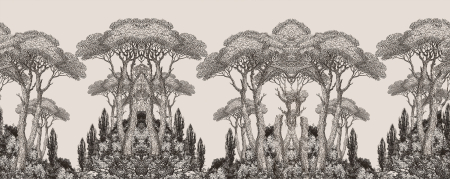 Tapet Schetched forest [2]
