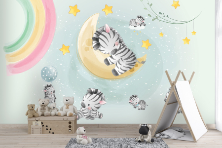 Colectii de tapete - Tapet Tiny Zebras