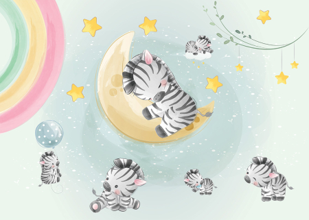Tapet Tiny Zebras [2]