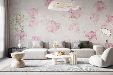 Colectii de tapete - Tapet trandafiri roz Flowery Wall
