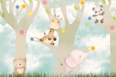 Tapet Trees Friends [2]