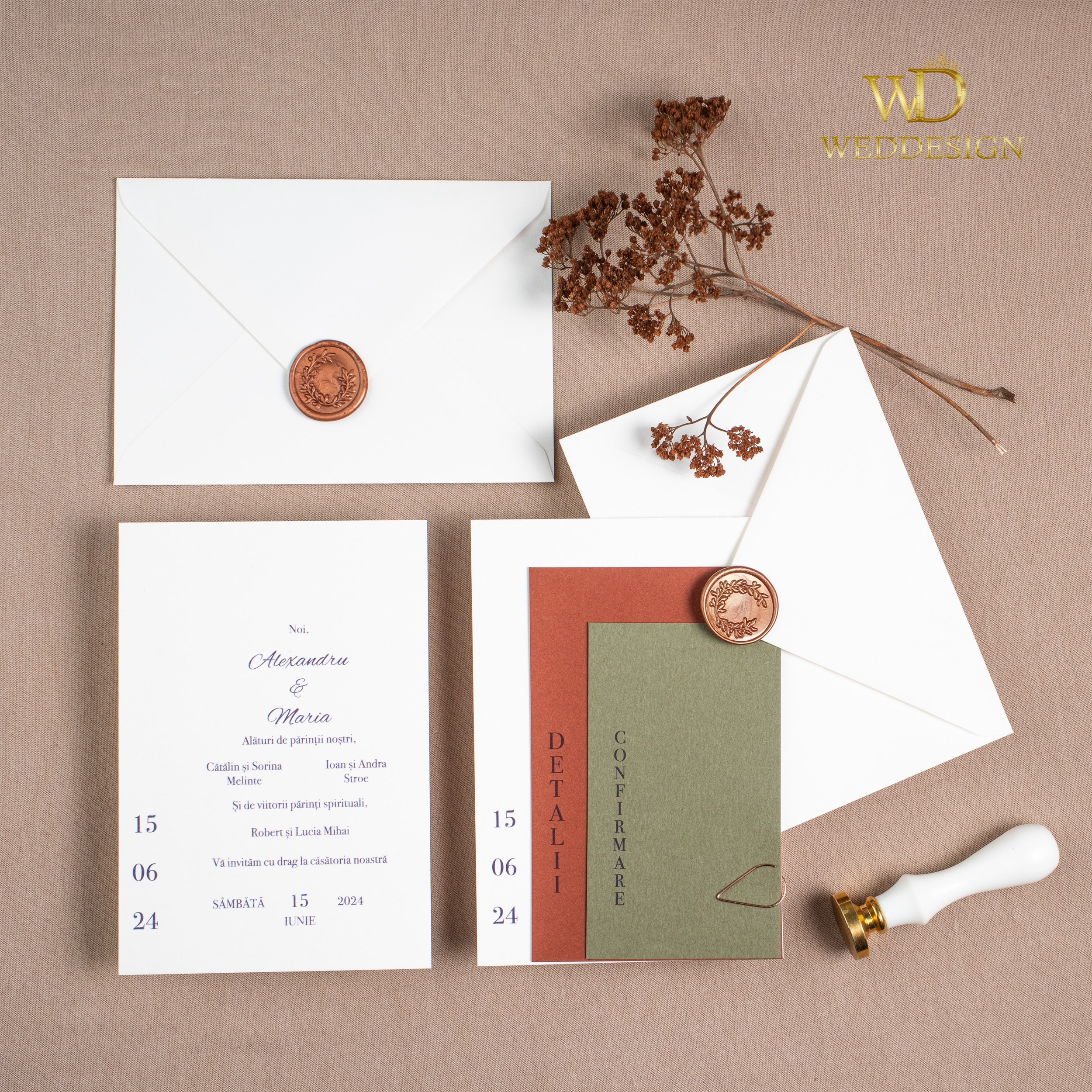 invitatie nunta de toamna