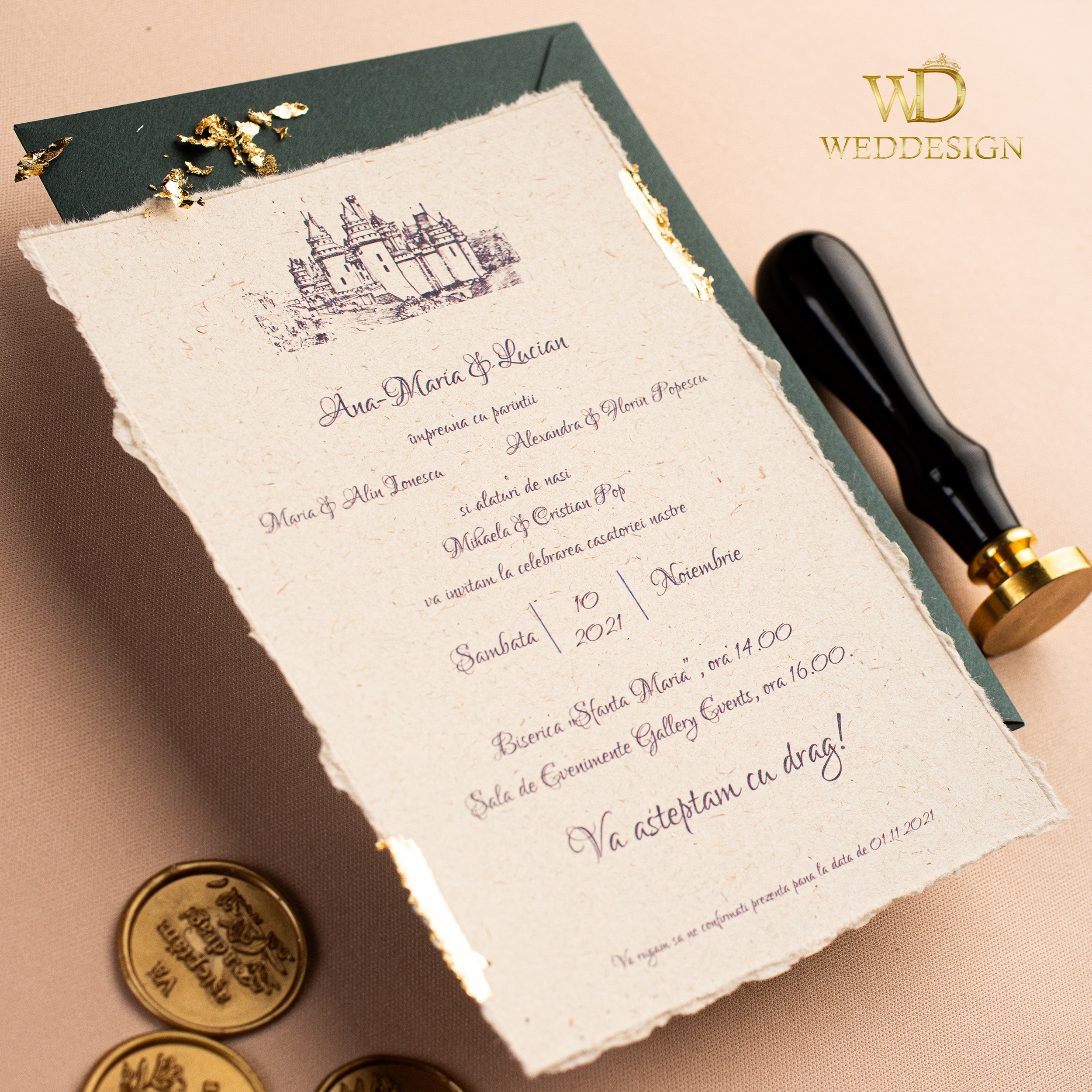 invitatie de nunta de lux