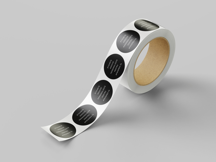 Etichete adezive personalizate rotunde lucioase – WD Weddesign [2]