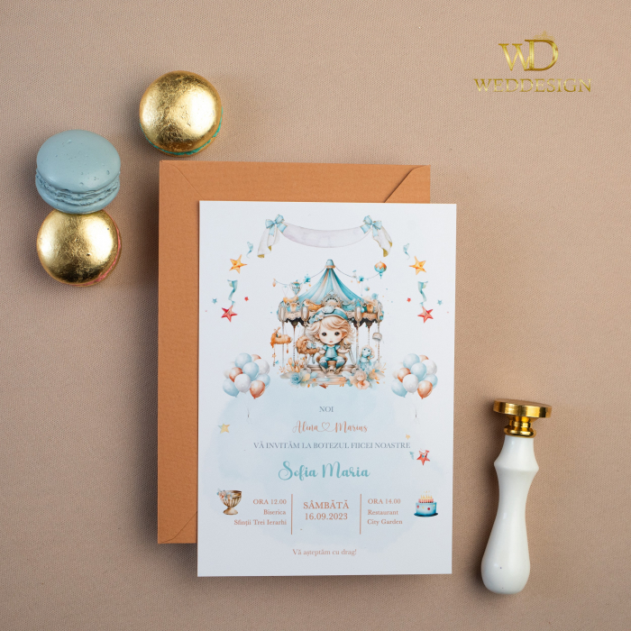 Invitatie de botez carusel [2]