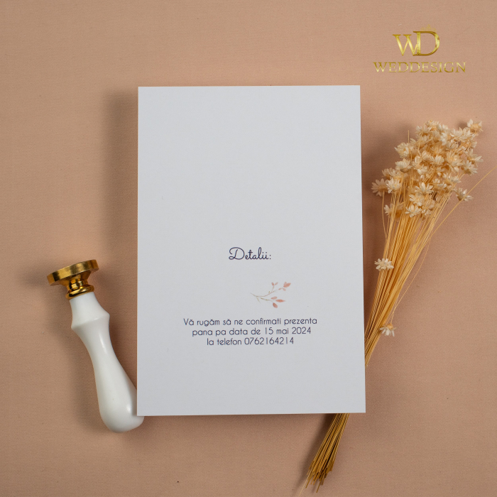 Invitatie de nunta Peach [3]