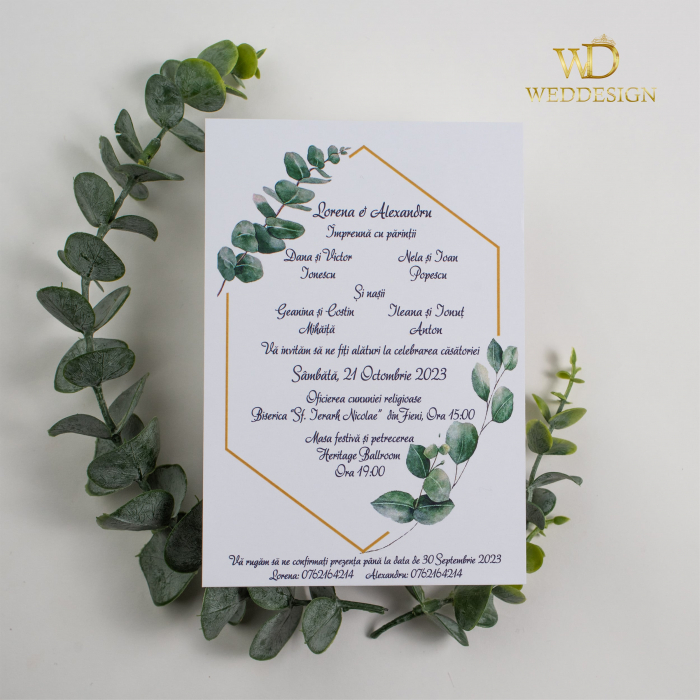 Invitatie de nunta Eucalipt [3]