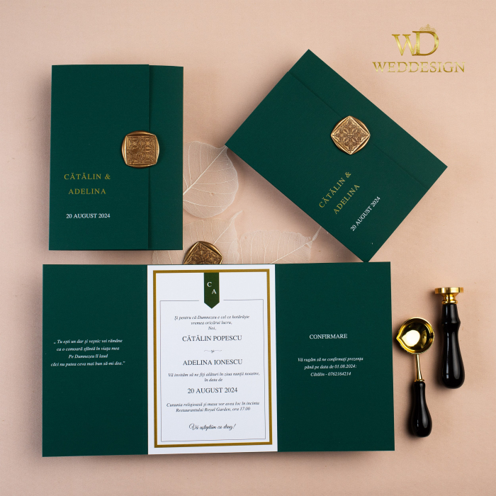 Invitatie de nunta verde [3]