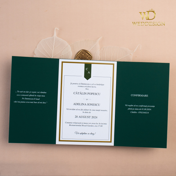 Invitatie de nunta verde [2]