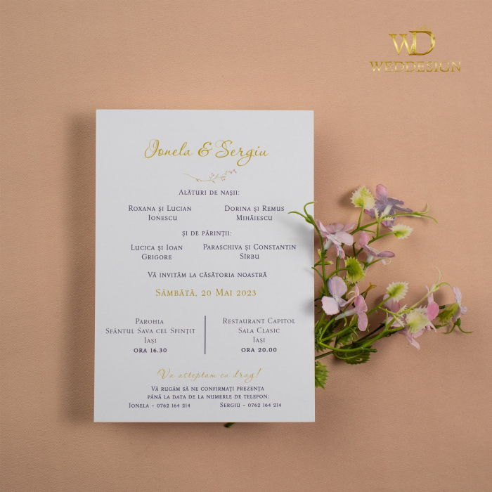 Invitatie nunta flori salbatice [2]