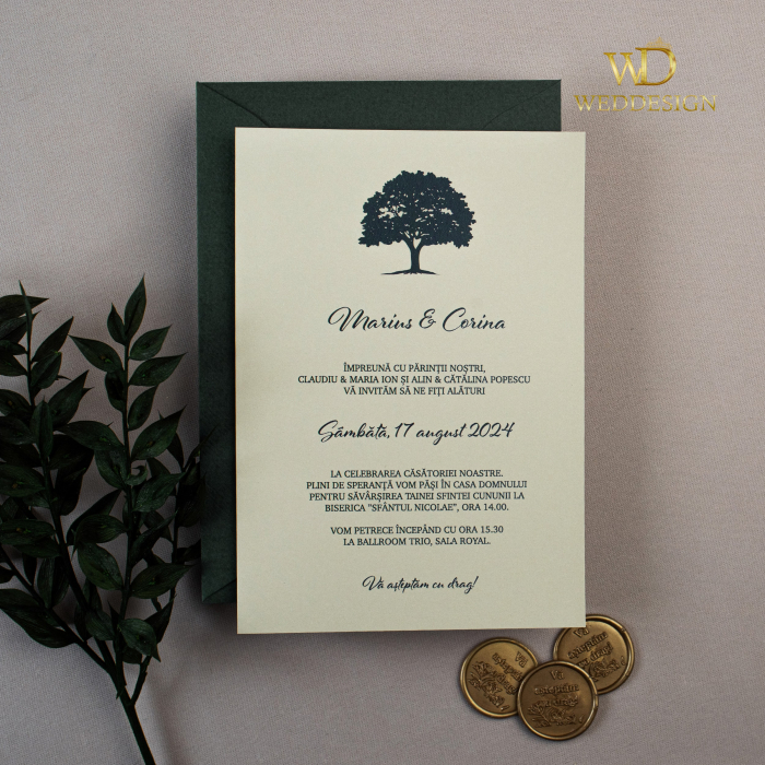 Invitatie de nunta vintage [3]