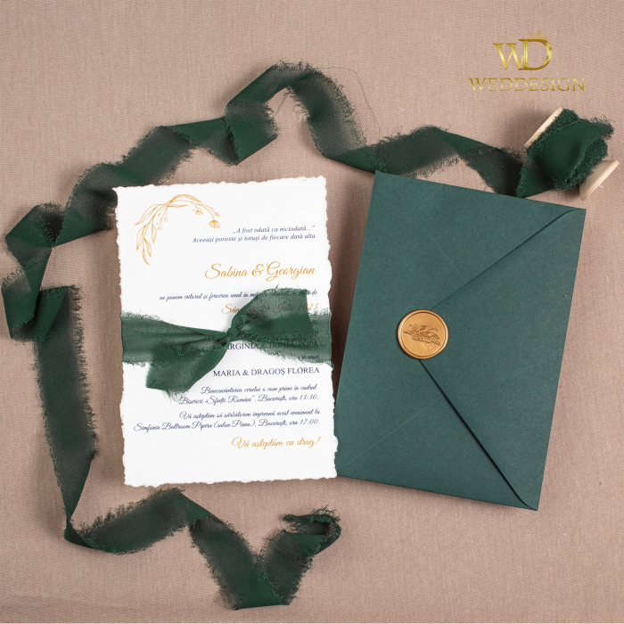 Invitatie de nunta Sage [4]