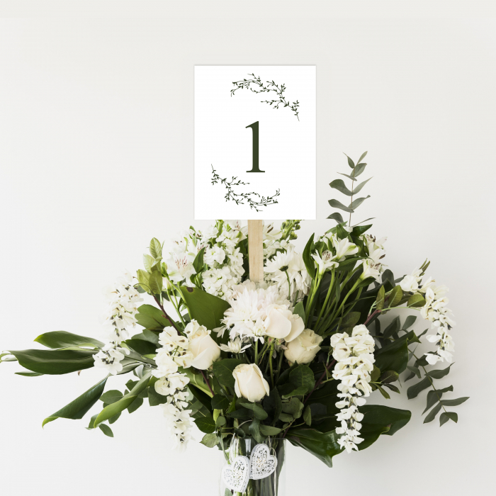 Numar de masa pentru nunta elegant [3]