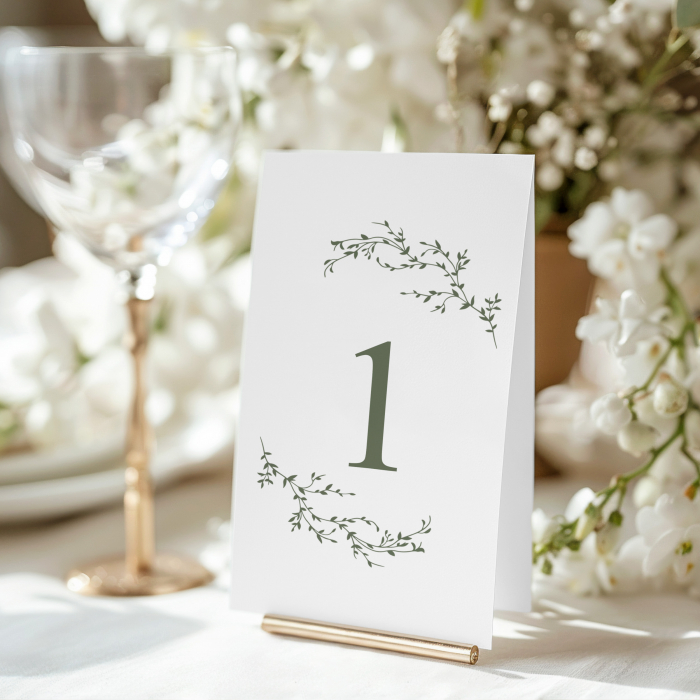 Numar de masa pentru nunta elegant [2]