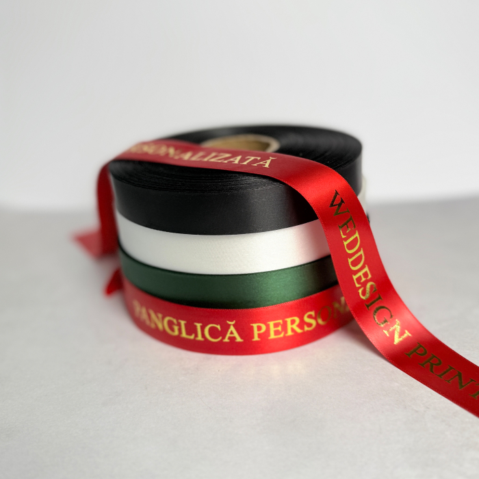 Panglică personalizată din satin cu folio auriu – WD WedDesign [5]