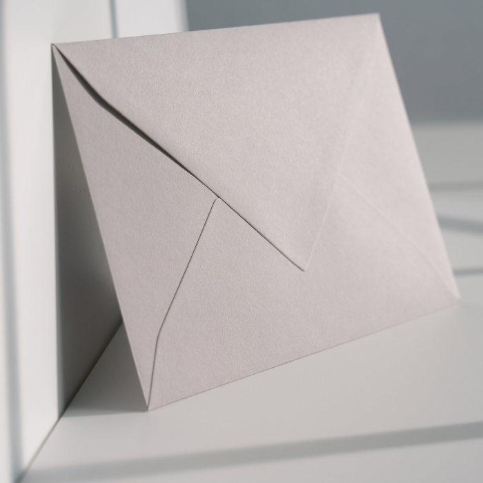 Plic B6 gri 120g, plic gri premium pentru invitații, plic gri elegant [2]