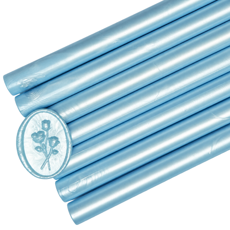 HOBBY & CRAFT - Baton de ceară baby blue sidefat pentru sigilii