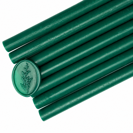 Batoane de ceara pentru sigilii - Baton de ceară verde pădure, batoane de ceară verde închis pentru sigilii